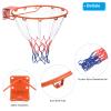 PATIKIL Basketball Rim, 18 Inch, Replacement Wall Door Mounted Hanging Standard Goal Fit Most Sizes of Backboard Indoor and Outdoor, Orange (Thicken Solid Steel) view 4