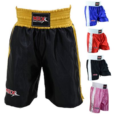 Men Boxing Shorts for Boxing Training Fitness Gym Cage Fight MMA Mauy Thai Kickboxing Trunks Clothing Black Golden Small