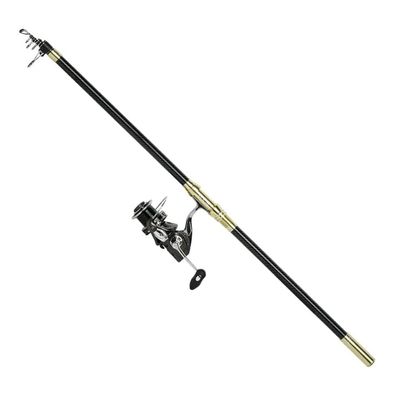 DAPERCI Lightweight Fishing Pole & Reel Comb Fishing Rod Graphite Carbon Baitcasting Rods with Ergonomic Handle Travel Fishing Rod