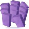 10 Pcs Yoga Blocks Eva Foam Blocks Supportive Yoga Brick Soft Non Slip Gymnastic Blocks Lightweight Dance Blocks for Stretching Accessories for Women, Pilates, Meditation (Purple) view 1