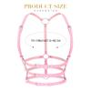 BODIY Women Fashion Leather Harness Belt Punk Waist Harness Belts Rave Body Accessories (Pink) view 2