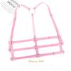 BODIY Women Fashion Leather Harness Belt Punk Waist Harness Belts Rave Body Accessories (Pink) view 4