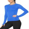 MathCat Workout Shirts for Women Long Sleeve, Workout Tops for Women, Quick Dry Gym Athletic TopsSeamless Yoga Shirts view 3