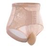ABAFIP Men's Tummy Control Shapewear Underwear High Waist Body Shaper Slimmming Girdle Waist Cinchers Waist Trainer Corset Lace Briefs Crossdress Lingerie Apricot Large(US Small) view 2