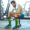 Wusikd Patrick Gnomes Compression Socks for Women and Men Circulation Green Plaid Long Socks for Athletic Running 1 view 2