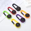 24 Pieces Carabiner Compass Keychain Bulk Carabiner Belt Clips Map Project Prizes Toys for Hiking, Camping Theme Party Favors view 2