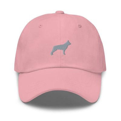 East European Shepherd hat, Embroidered Unisex Baseball hat, Dog mom dad hat. Pink