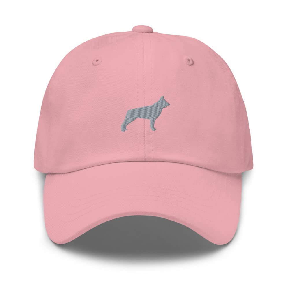 East European Shepherd hat, Embroidered Unisex Baseball hat, Dog mom dad hat. Pink