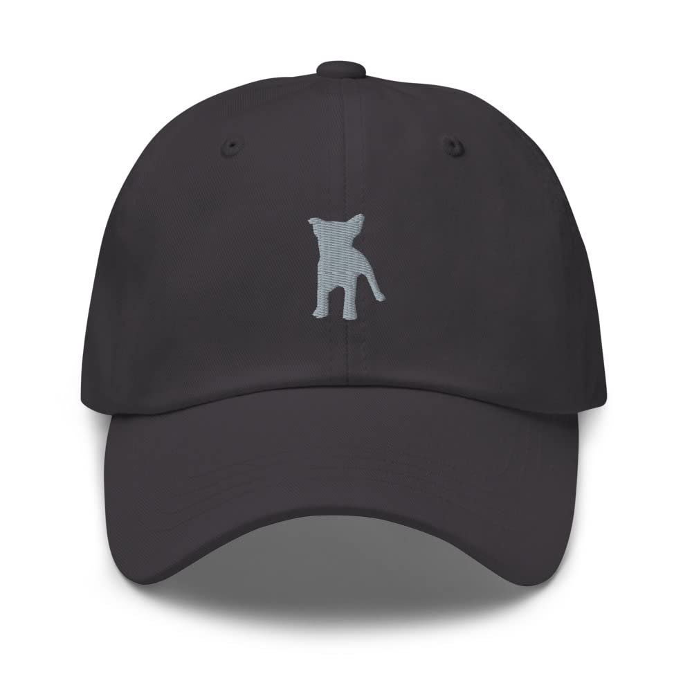 Frenchton hat, Embroidered Unisex Baseball hat, frenchton Gifts, Dog mom dad hat. Dark Grey