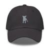 Frenchton hat, Embroidered Unisex Baseball hat, frenchton Gifts, Dog mom dad hat. Dark Grey view 1
