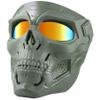 Airsoft Skull Full Face Protective Mask, Dual Mode Wear Design for Airsoft Paintball Outdoor Sport CS Game Adjustable Strap view 1