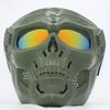 Airsoft Skull Full Face Protective Mask, Dual Mode Wear Design for Airsoft Paintball Outdoor Sport CS Game Adjustable Strap view 3