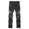 Cambkatl Men's Snow Ski Pants Outdoor Hiking Waterproof Softshell Snowboard Pants with Zipper Pockets