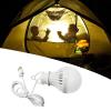 Bluelans USB Light Bulb, Camping Gear or Accessories, LED Camping Lights, for Garage Warehouse Car Truck Fishing Boat Outdoor Tent Light, Emergency Light Lantern, Warm White Camping Lantern White 5W view 3