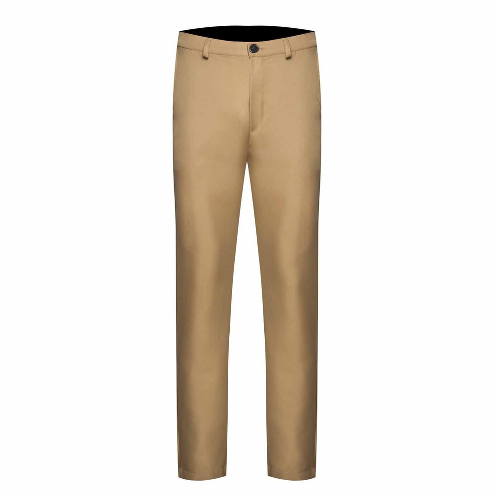 Cambkatl Mens Dress Pants Straight-Leg Solid Color Classic Business Wedding Daily Suit Pants Trousers