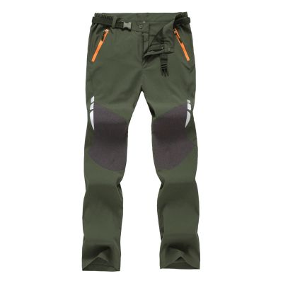 Cambkatl Men's Snow Ski Pants Outdoor Hiking Waterproof Softshell Snowboard Pants with Zipper Pockets