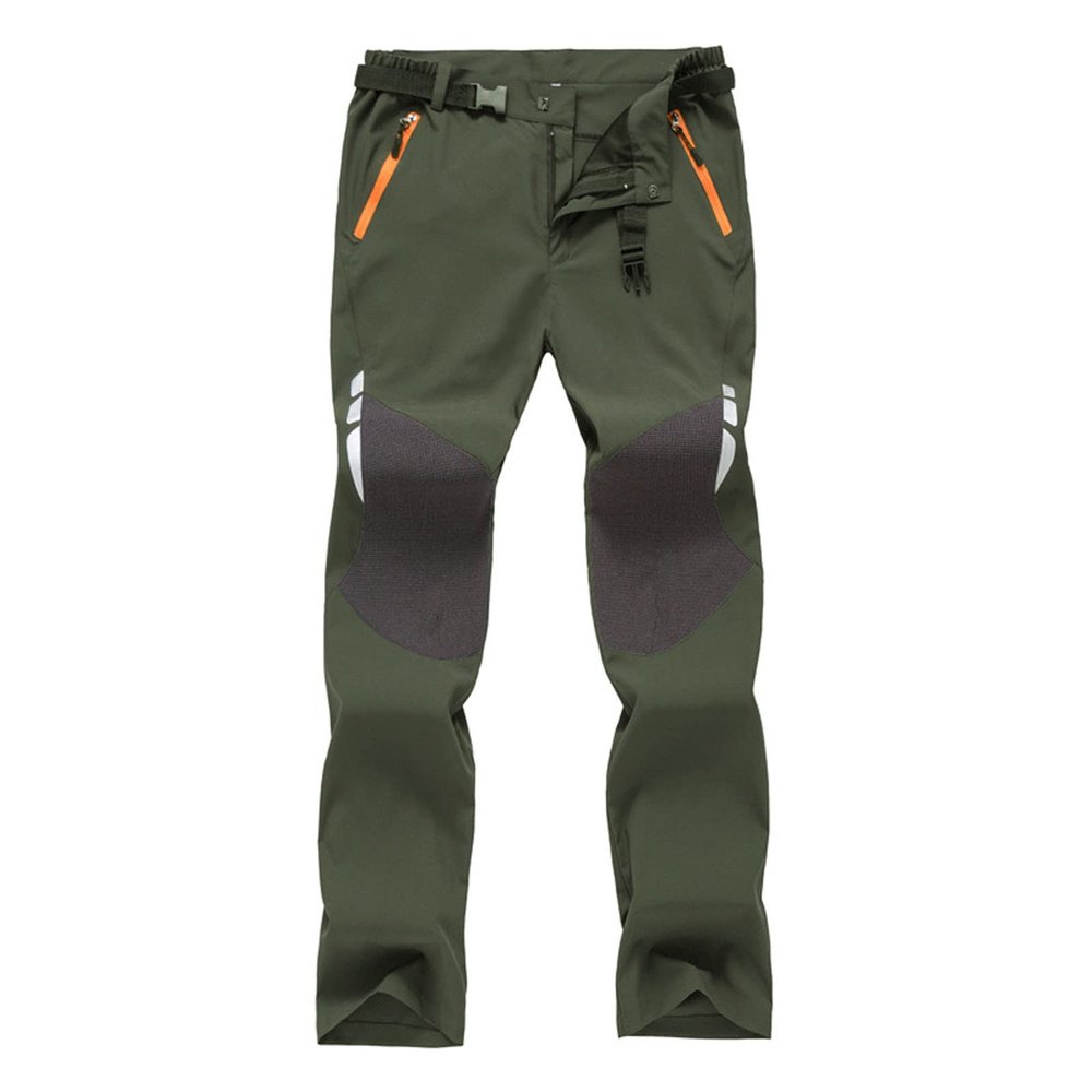 Cambkatl Men's Snow Ski Pants Outdoor Hiking Waterproof Softshell Snowboard Pants with Zipper Pockets