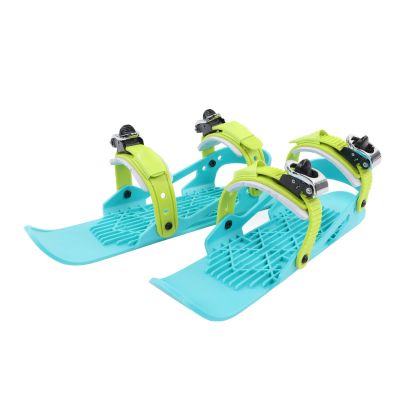 Mini Short Ski Skates for Snow, Outdoor Skiing Short Snowskates Snowblades Skiboards, Adjusable Outdoor Ski Shoes for Winter Shoes, for Winter Sport Skiing Equipment (Kids) (Colorful)