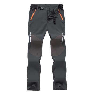 Cambkatl Men's Snow Ski Pants Outdoor Hiking Waterproof Softshell Snowboard Pants with Zipper Pockets