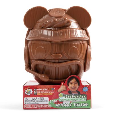 Ryan's World: Island Adventures - Mystery Tiki Egg | Discover Ryan's Island Adventure | Collectable Ryan's World Surprise Toy | for Kids Aged 3+, Brown