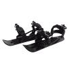 Diydeg Mini Short Ski Skates for Snow, Outdoor Skiing Short Snowskates Snowblades Skiboards, Adjusable Outdoor Ski Shoes for Winter Shoes, for Winter Sport Skiing Equipment (Kids) (Black) view 1