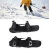 Diydeg Mini Short Ski Skates for Snow, Outdoor Skiing Short Snowskates Snowblades Skiboards, Adjusable Outdoor Ski Shoes for Winter Shoes, for Winter Sport Skiing Equipment (Kids) (Black) view 4