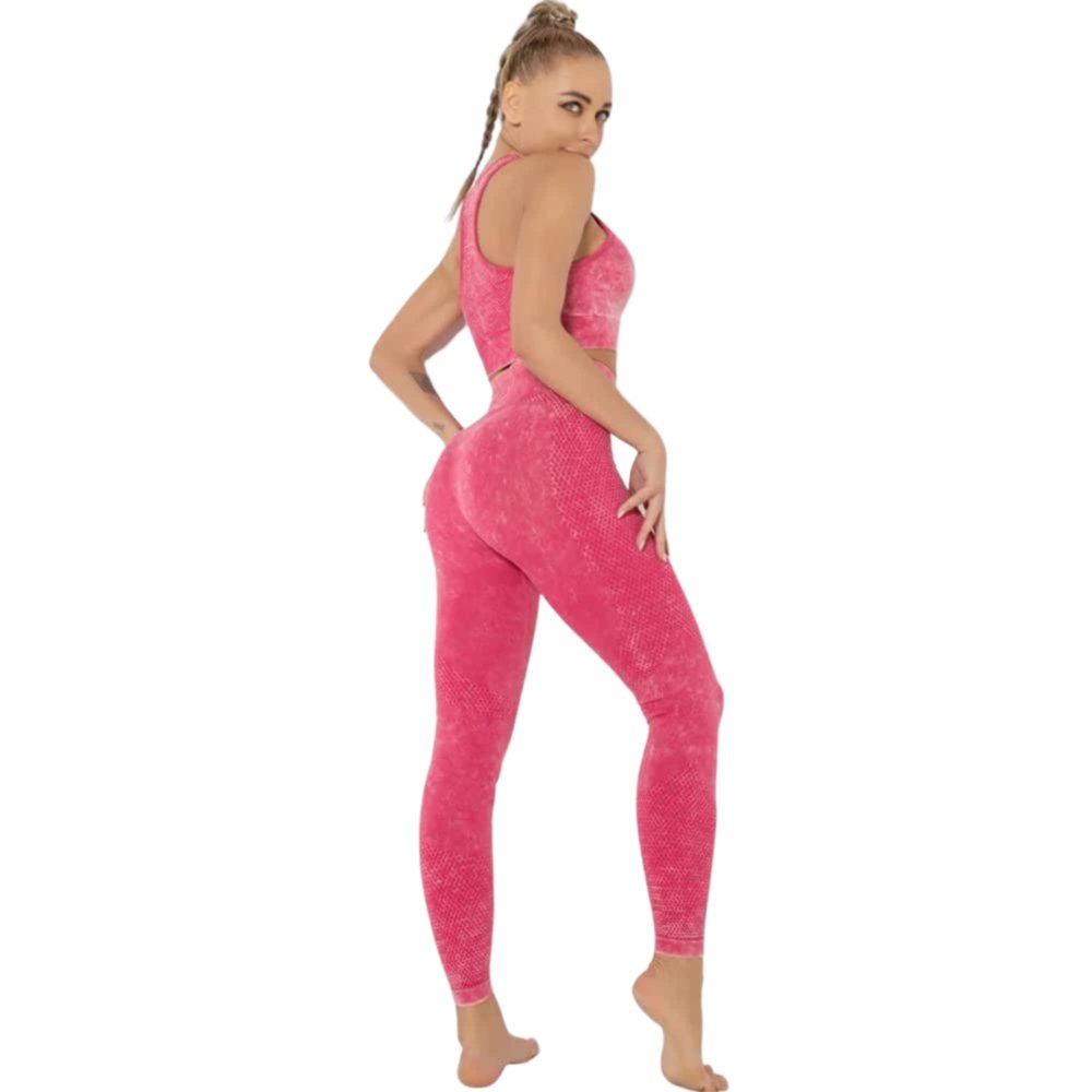 Honeycomb Yoga Set Rose Red S