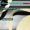 TECEUM 2 Inch Webbing  Cream  50 Yards  2 Heavy-Duty Wide Webbing for Outdoors Indoors Crafting DIY nw view 2