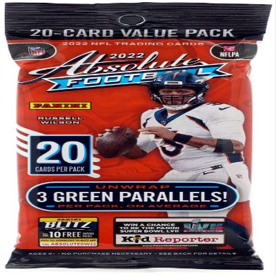 2022 Panini Absolute Football NFL Cello Fat Pack - 20 Trading Cards