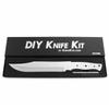 EZSMITH Knife Making Kit - Camp Master - DIY Fixed Blade - (Blade Blank & Pinstock w/Curly Maple Handle Scales) - (Gift Boxed) - (USA Design) - (by KnifeKits) view 2