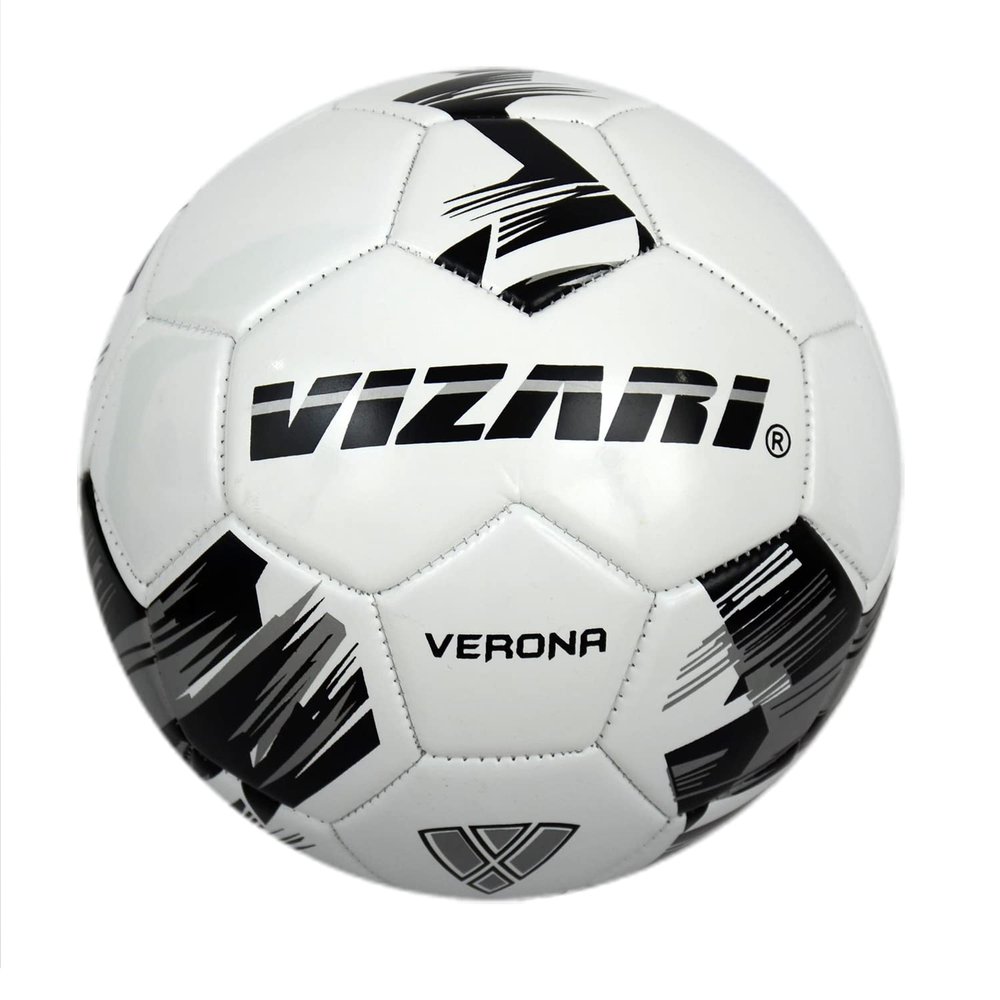 Vizari Verona Soccer Ball for Kids, Youth, Adults - Size 3,4,5 - Practice & Match, Indoor & Outdoor Soccer Ball for Boys, Girls (Pack of 1, 6, & 12)
