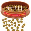 NFL Super-Bowl Kansas City Chiefs Slow Feeder Dog & Cat Bowl. Football Design for Healthy Digestion. Non-Slip for Large & Small Pets view 1