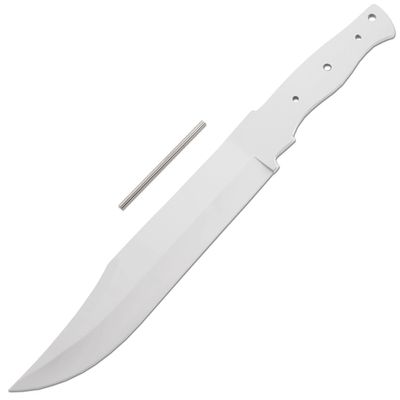 EZSMITH Knife Making Kit - Camp Master - DIY Fixed Blade - (Blade Blank & Pinstock) - (Gift Boxed) - (USA Design) - (by KnifeKits)