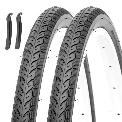 MOHEGIA 700C Road Bike Tires: 700Cx35C (37-622 mm) Folding Bicycle Replacement Tires Pair for On City Road Riding