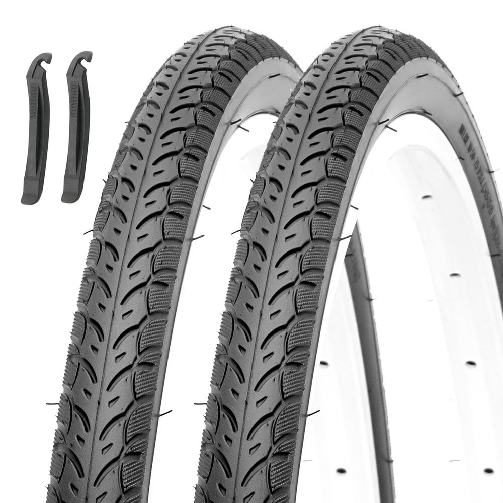 MOHEGIA 700C Road Bike Tires: 700Cx35C (37-622 mm) Folding Bicycle Replacement Tires Pair for On City Road Riding