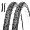 MOHEGIA 700C Road Bike Tires: 700Cx35C (37-622 mm) Folding Bicycle Replacement Tires Pair for On City Road Riding view 1