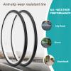 MOHEGIA 700C Road Bike Tires: 700Cx35C (37-622 mm) Folding Bicycle Replacement Tires Pair for On City Road Riding view 3