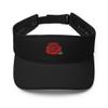 Rose Visor, Embroidered Unisex Visor hat, Gardening hat, Rose hat for Women, for Men, Rose Gifts Adults. view 1
