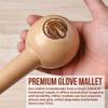 Rhino Wax - Baseball Glove Break in Kit - Includes Mallet and Base Ball Wrap for Gloves - Speeds Up Breakin Time - Creates The Perfect Pocket - Solid One-Piece (No Glue) Maple Hardwood Construction view 4