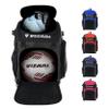 Vizari Soccer Backpack Soccer Bag | Water resistant Durable Equipment Bag for Football, Basketball, Volleyball | Cleats and Ball Compartment - Black, Blue, Red view 1
