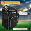 Vizari Soccer Backpack Soccer Bag | Water resistant Durable Equipment Bag for Football, Basketball, Volleyball | Cleats and Ball Compartment - Black, Blue, Red view 4