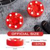 Deekin Hockey Puck Street Hockey for Indoor and Outdoor Sport Training Activities Women Men(Red,6 Packs) view 2