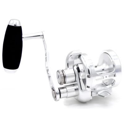 CAMEKOON Conventional Reels Saltwater Trolling Fishing, Up to 66Lbs Carbon Drag, 4.6 inch Long Power Handle, Adjustable Strike Button, Lever Drag Casting Reel
