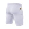 CARGFM Compression Shorts for Men, Basketball Running Tights Cool Dry Spandex Underwear Workout Gym Athletic Baselayer White view 3