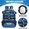MARITTON Lacrosse Bag Backpack  Large Backpack Holds All Lacrosse or Field Hockey Equipment - Two Stick Holders and Separate Cleats Shoe Compartment. (BLUE) view 3