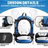 MARITTON Lacrosse Bag Backpack  Large Backpack Holds All Lacrosse or Field Hockey Equipment - Two Stick Holders and Separate Cleats Shoe Compartment. (BLUE) view 4
