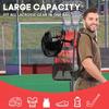 MARITTON Lacrosse Bag Backpack  Large Backpack Holds All Lacrosse or Field Hockey Equipment - Two Stick Holders and Separate Cleats Shoe Compartment. (RED) view 2