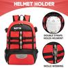 MARITTON Lacrosse Bag Backpack  Large Backpack Holds All Lacrosse or Field Hockey Equipment - Two Stick Holders and Separate Cleats Shoe Compartment. (RED) view 3