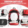 MARITTON Lacrosse Bag Backpack  Large Backpack Holds All Lacrosse or Field Hockey Equipment - Two Stick Holders and Separate Cleats Shoe Compartment. (RED) view 4