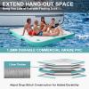 TONKOUM 8ft x 6 ft Floating Dock Water Platform, Multi-People Inflatable Water Mat Swim Docks, Inflatable Dock Raft for Lake/Boat/Island/Pool view 3